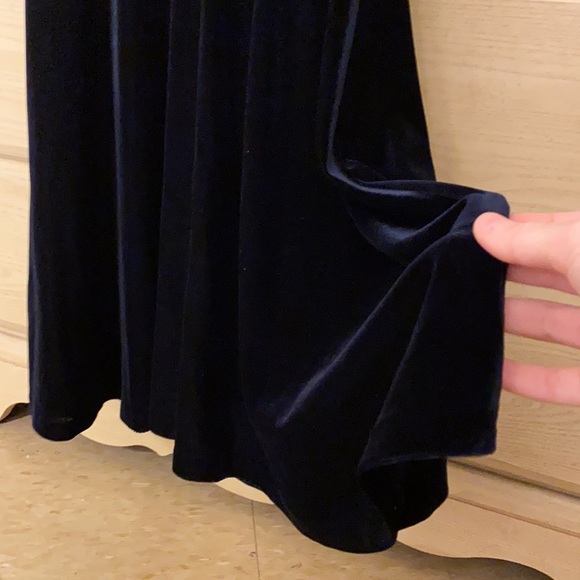 NWT Lord and Taylor Design Lab blue velvet winter party dress - Picture 7 of 8